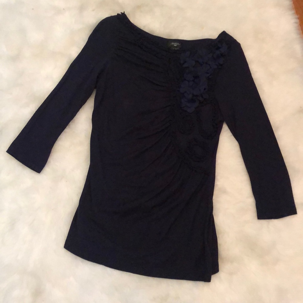 Anthropologie Deletta Embellished Top